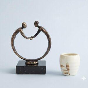 Afscheidsgeschenk "Elkaar bedanken" - Design Mark Brouwers - Verbronsd