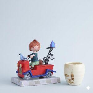 Fiep Westendorp Beeldje - Pluk's Rode Kraanwagen - Parastone - 10 cm