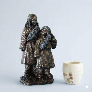 Sculptuur "Ceba en Dawa" – Collectie 'Dear to Hold' van 'Monday's Child'