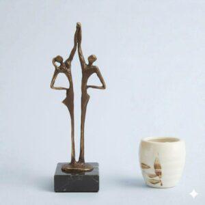 Sculptuur "De Verbintenis" – Design Ger van Tankeren – Verbronsd