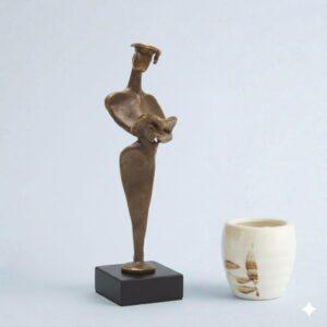 Sculptuur "Geslaagd" – Design Ger – Verbronsd