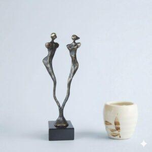 Sculptuur "Together" – Design Ger van Tankeren – Verbronsd (18 cm)