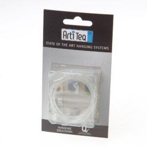 Artitec Blister 12 ophangset perlon met twister + mini-haak
