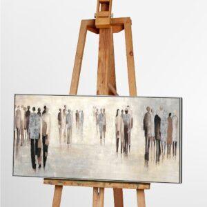 Canvas Schilderij Mensen 60x120 cm