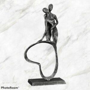 Gilde Handwerk Sculptuur Stand by Me Metaal zilverkleur