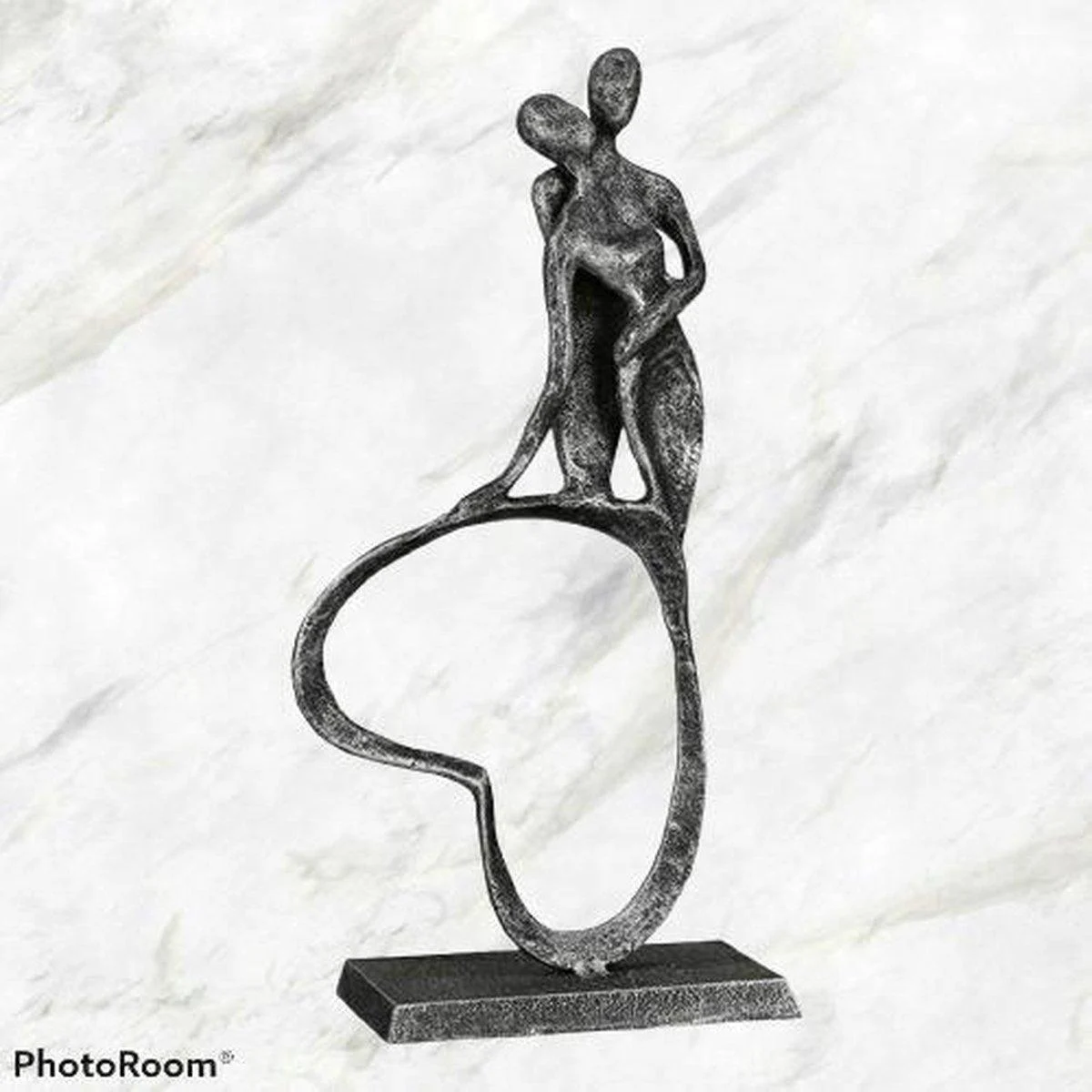 Gilde Handwerk Sculptuur Stand by Me Metaal zilverkleur
