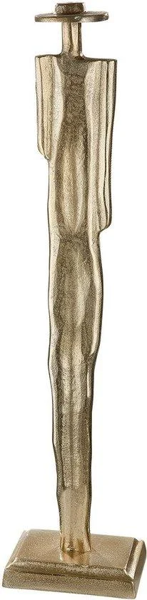 Alu Figuur Nostro modern met hoed aluminium champagne 65 cm