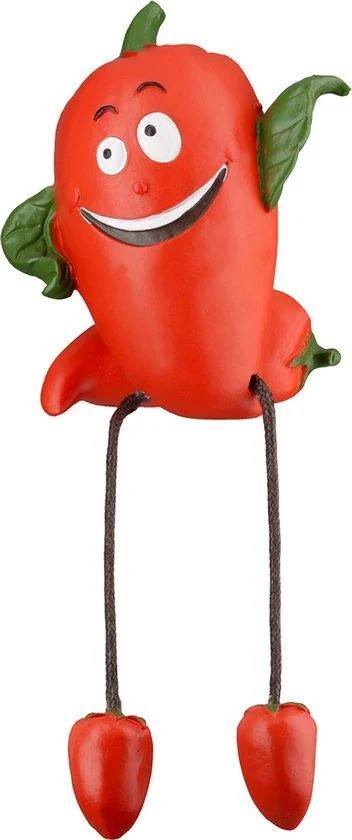 figuur Vrolijke Paprika rand zittend