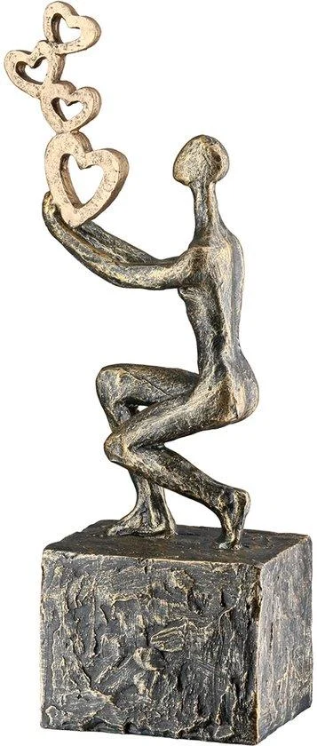 Beeld je liefde in balans houden polyresin 7x10x24 cm