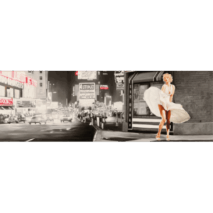 Glasart – Marilyn Monroe "Love Her" – Schilderij op Veiligheidsglas – 50×150 cm