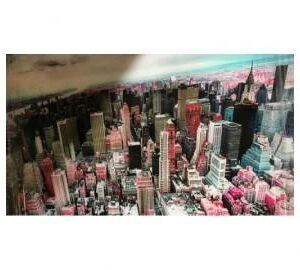 Glas Art schilderij New York City