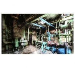 Glasart – Industrial Style Kelder – Schilderij op Veiligheidsglas – 80×120 cm