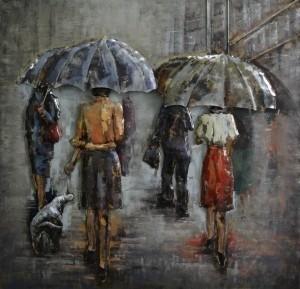 Mensen Onder Paraplu