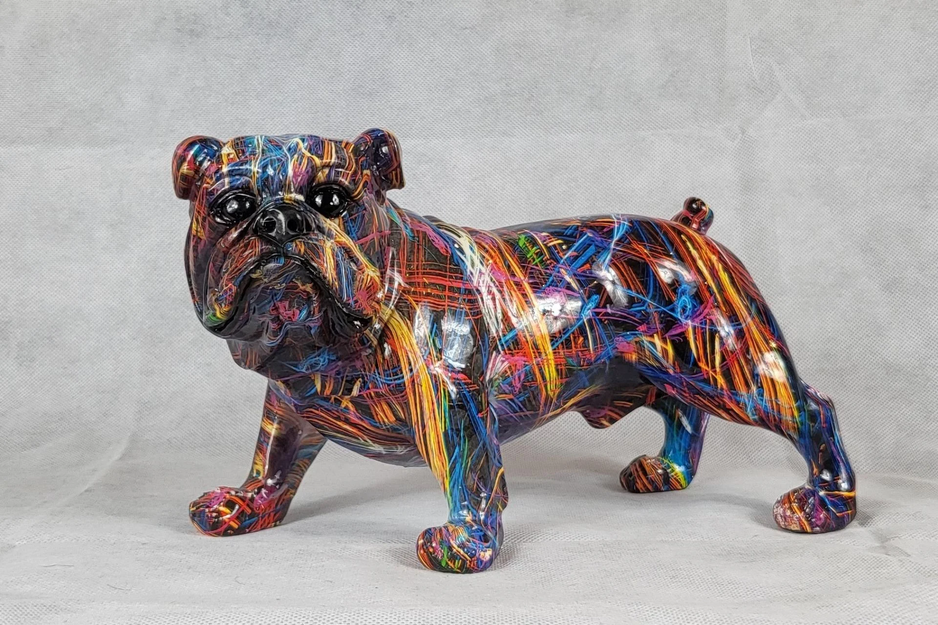 Beeld Bulldog kunsthars 18x29x33 cm
