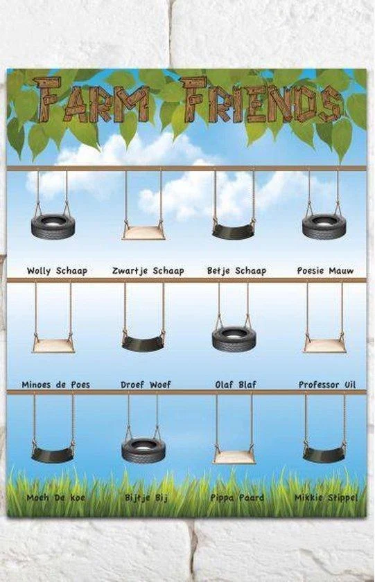 Magnetisch Verzamelbord Farm Friends 40 x 50 cm