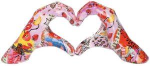 Beeld Hart Ooh Lala 8x29x12 cm roze