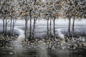 Canvas Schilderij 80x120cm Bos