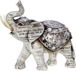 Olifant old paper decoratieve figuur