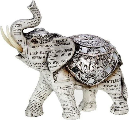 Olifant old paper decoratieve figuur
