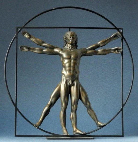 L'Homme de vitruve Da Vinci 42cm