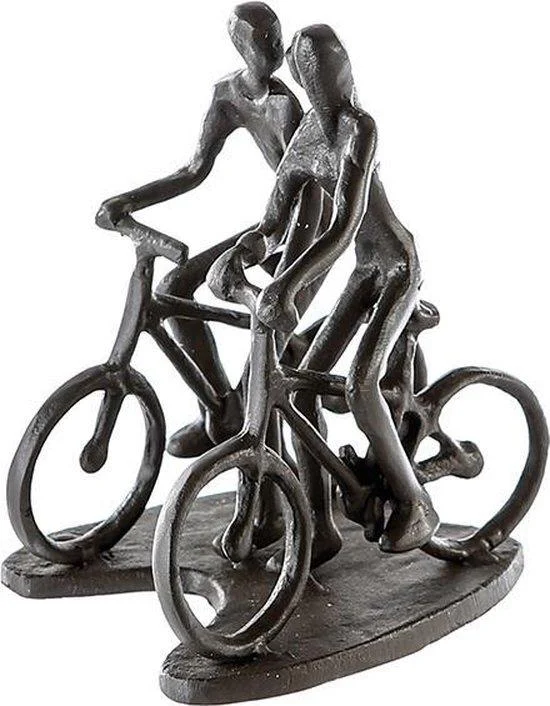 Gilde Handwerk Sculptuur Fietsers Metaal