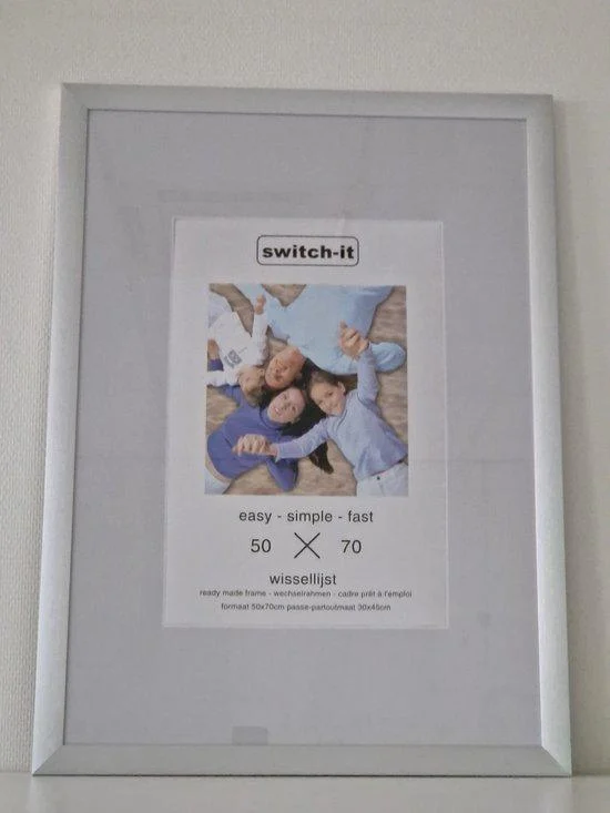 Switch-it XL Wissellijst mat zilver A2