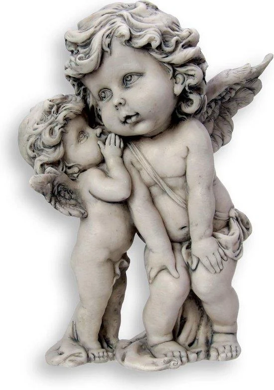 Engel creme kunsthars 20.5 cm