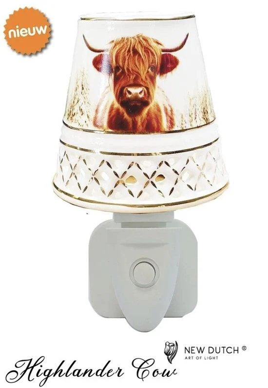 Night Light Highland Cow nachtlampje stopcontact