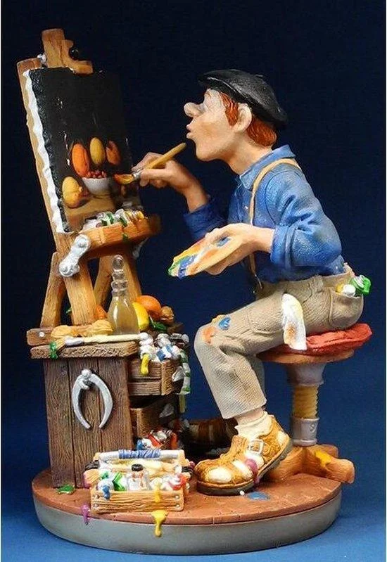 Profisti beeld kunstschilder gedetailleerd