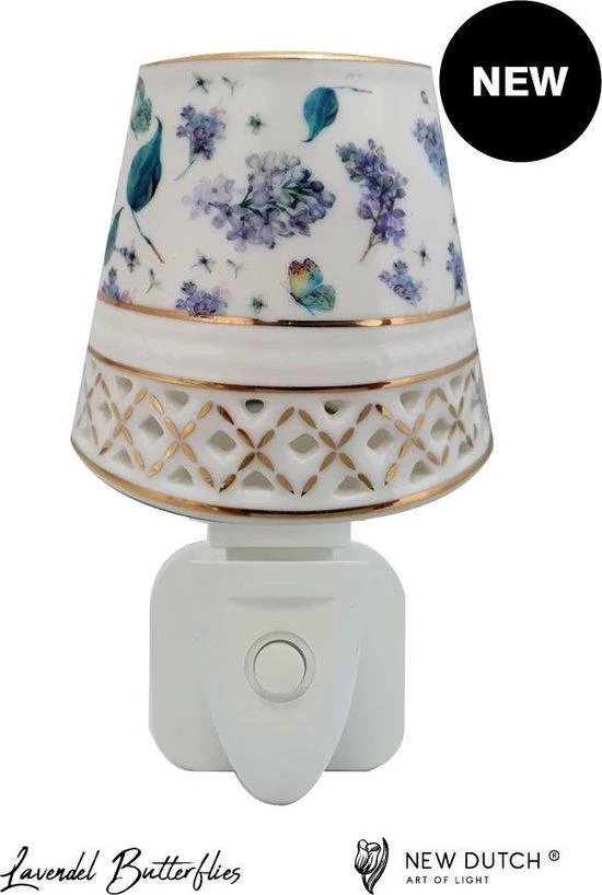 Night Light LED Lavendel Butterflies New Dutch