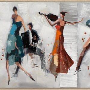 Canvas Schilderij – Passion Tango – Inclusief Baklijst – 152.5 x 52.5 cm