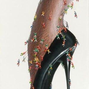 Canvas Schilderij – Stiletto Klimmen – 90 x 140 cm