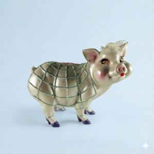 Keramiek – Spaarvarken Spinnenweb – Large – 23 cm L x 19 cm H