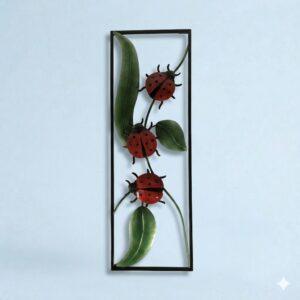 Wanddecoratie – Lieveheersbeestje – Design Object – Afmeting 30 x 90 cm