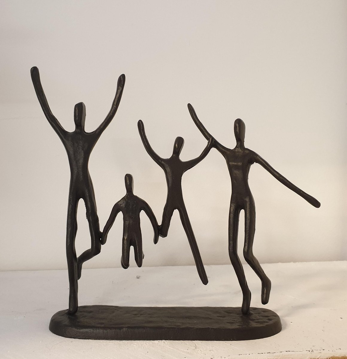 Sculptuur Beeld Staal Jumping Family Casablanca