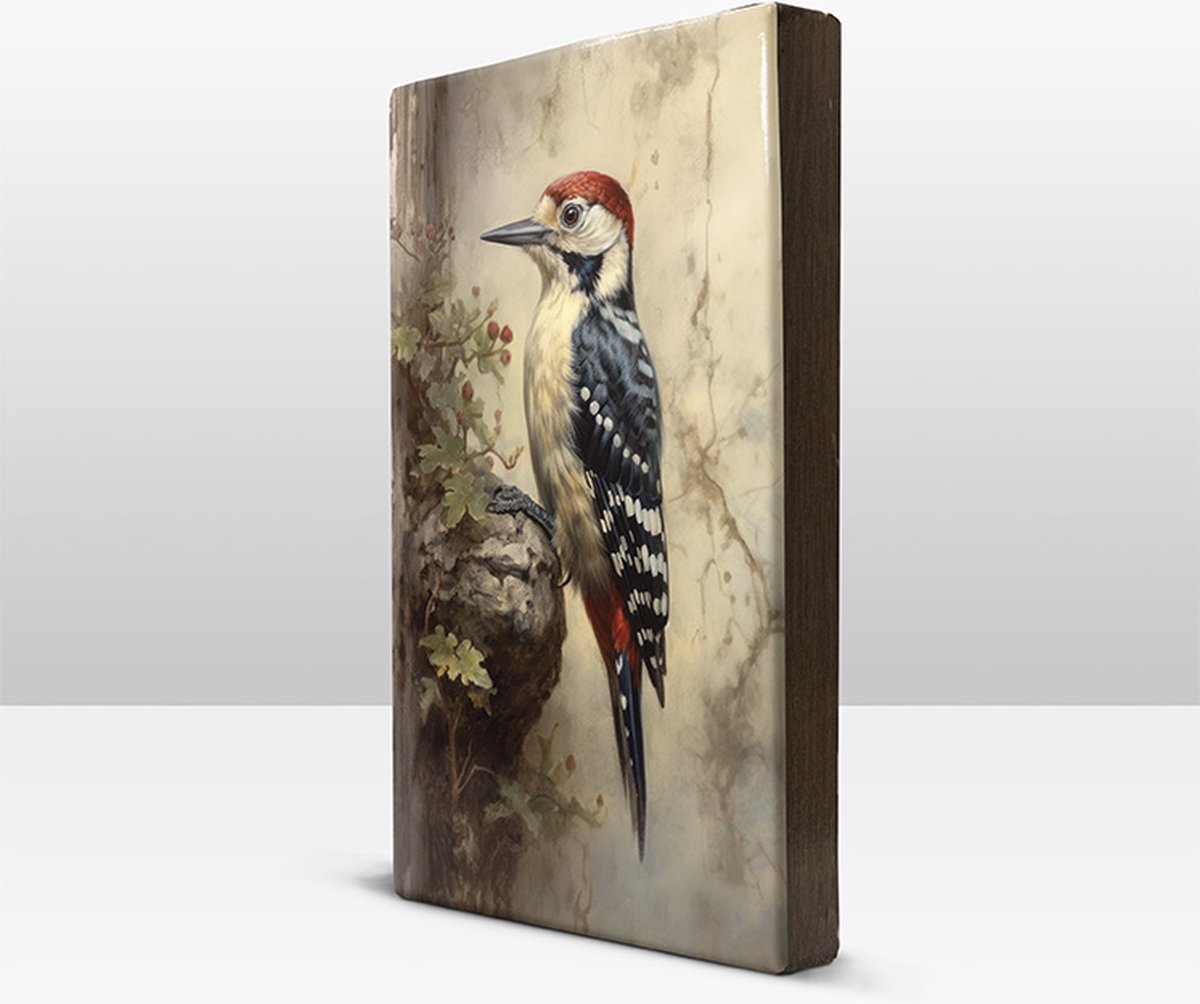 Bonte specht Laqueprint 19.5x30 cm LP355