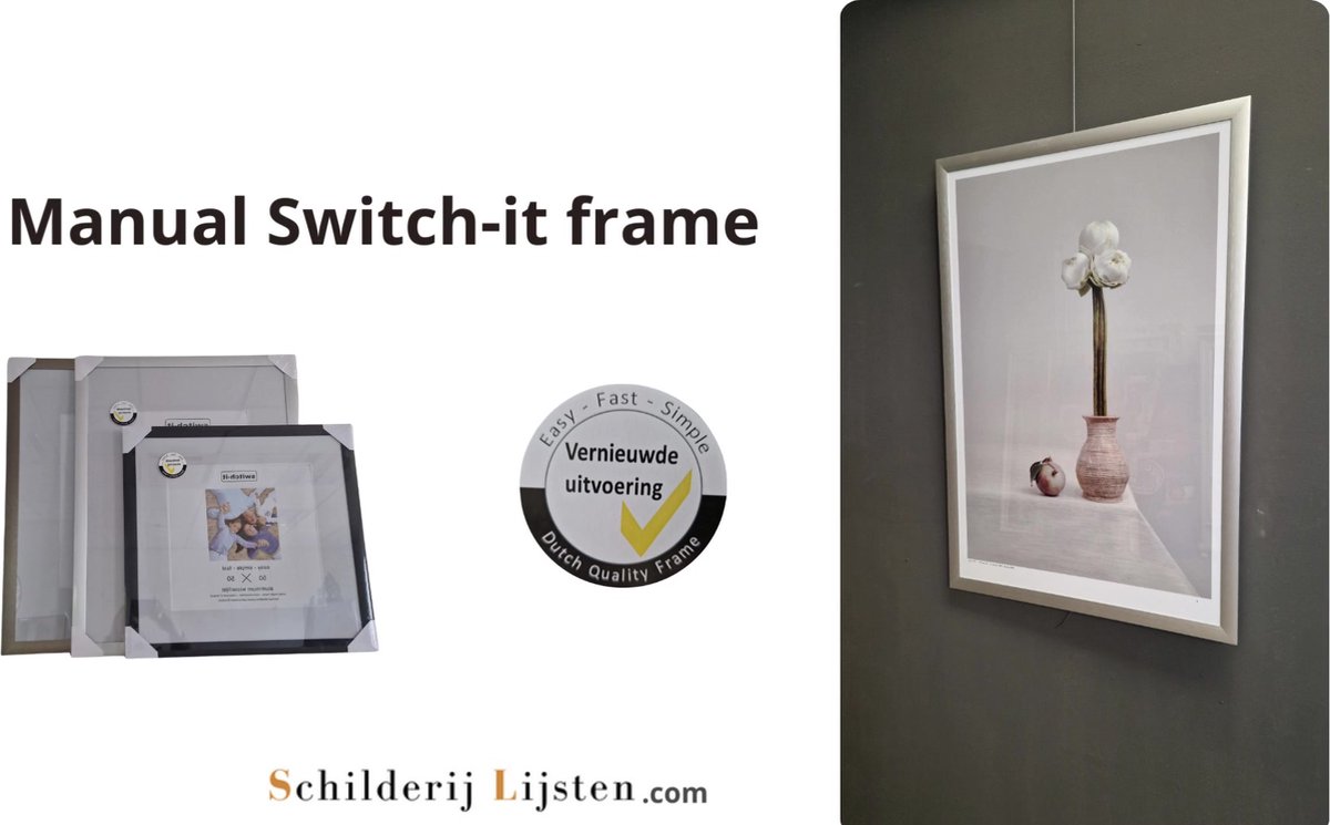 Switch-it S Wissellijst mat zilver A3 29.7x42cm