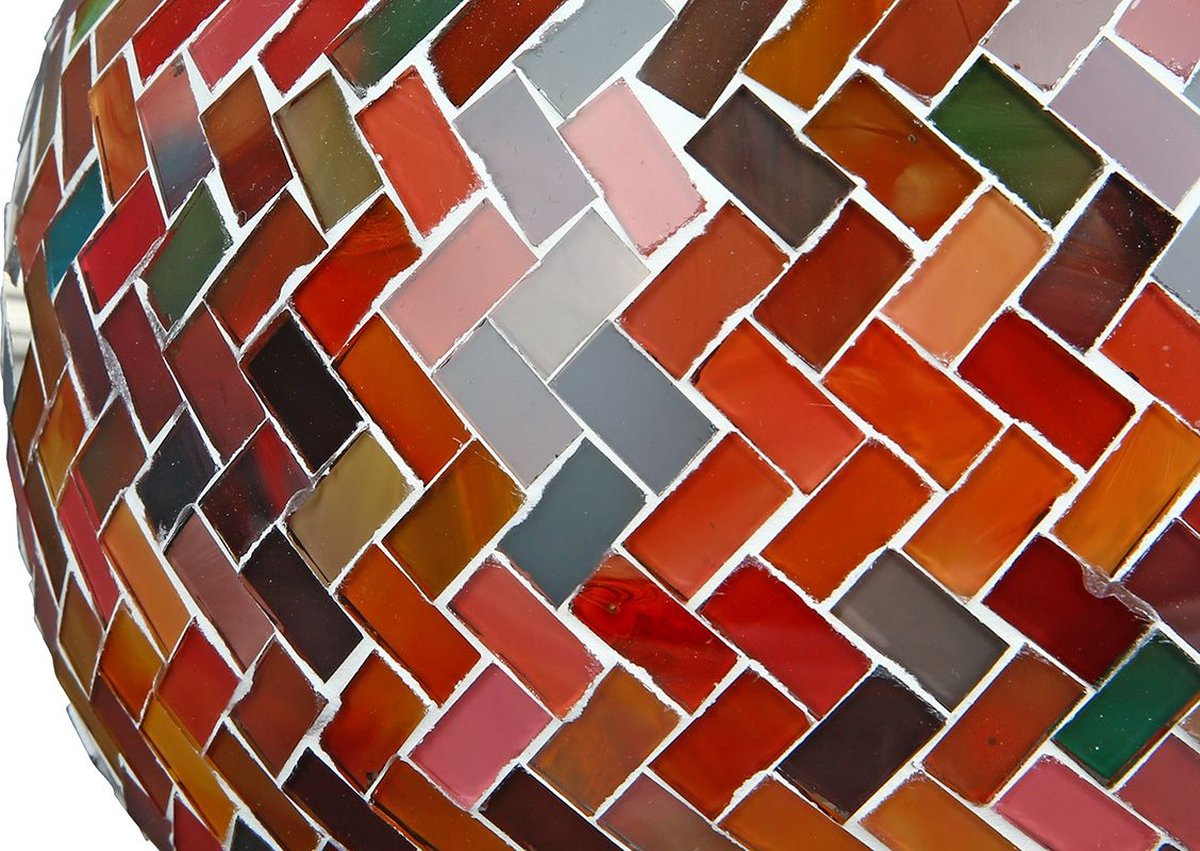 Glas Windlicht Mosaik Casablanca 13 cm