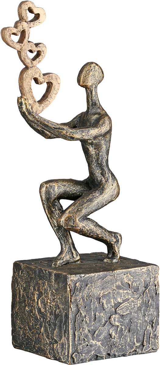 Beeld je liefde in balans houden polyresin 7x10x24 cm