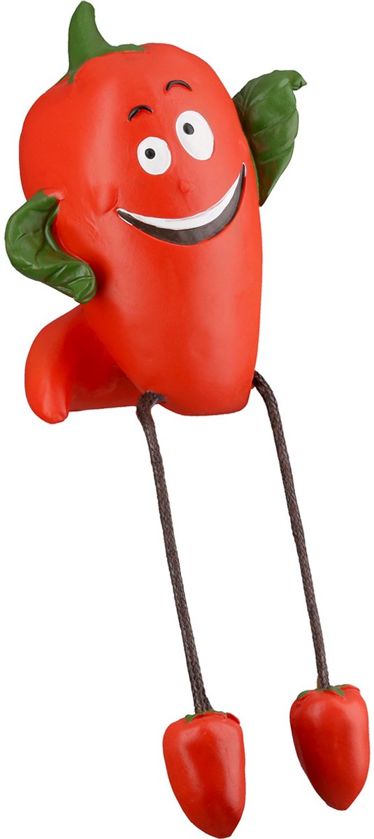 figuur Vrolijke Paprika rand zittend