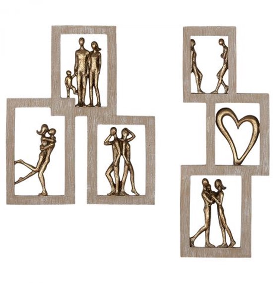 Wandobject paar Affection kunsthars