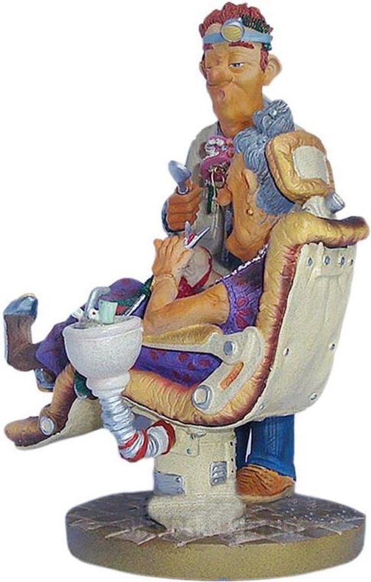 Tandarts polyresin Profisti beeldje 14x14x21 cm