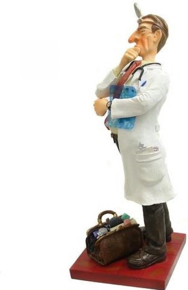 Huisarts man dokter beeldje Forchino 10x10x24 cm