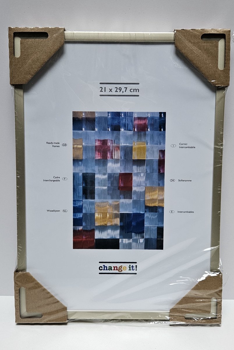Change it aluminium wisselijst A4 21x29.7cm champagne