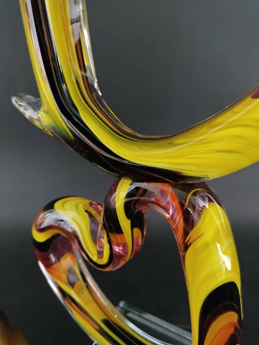 GlasArt Sculptuur Harten Corazon handgemaakt glaskunstwerk
