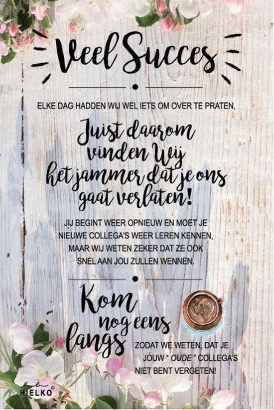 MDF Flower Kaart Succes