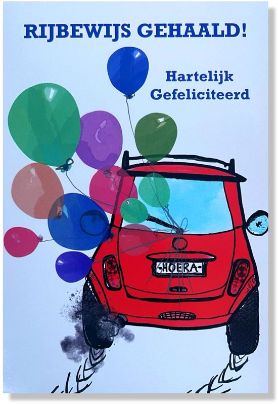 Wenskaart Rijbewijs