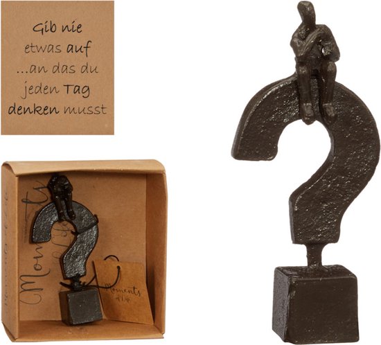 Sculptuur persoon met uitroepteken kunsthars - Afbeelding 4