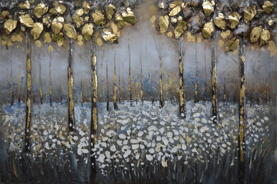 3D Metaalschilderij Sprookjesbos 120x80 cm