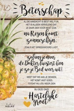 MDF Flower Kaart set Beterschap